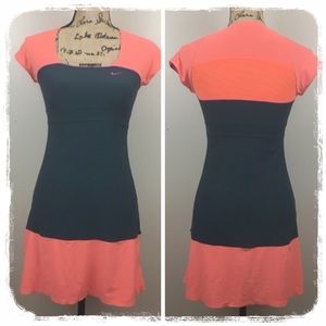 NIKE Gray/Peach Dri-Fit Tennis Dress sz. S